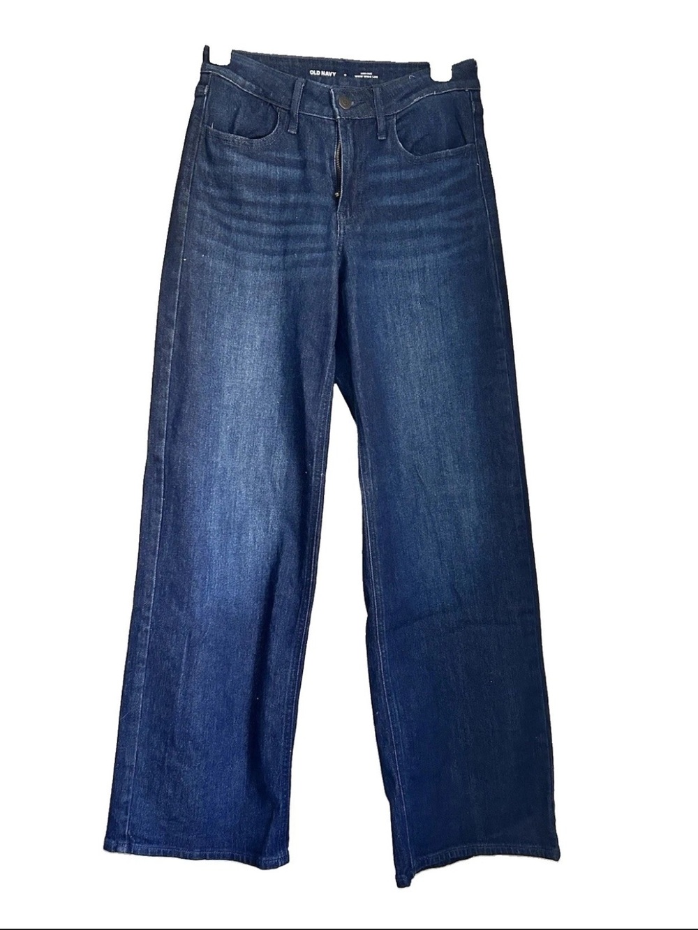 Old Navy High Rise Wow Wide Leg Jeans Women’s Black Pants Size 0